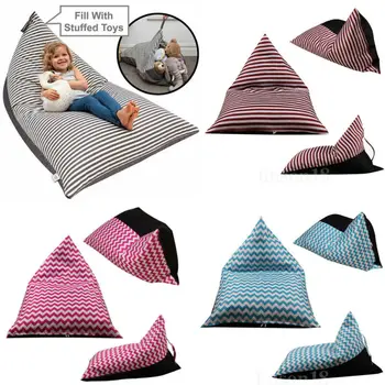 

Extra Large Kids Storage Bean Bag Stuffed Animal Plush Toy Soft Pouch Sofa Chair
