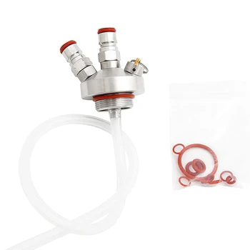 

Stainless Steel Mini Keg Beer Growler Spear Tap Dispenser For Craft Beer Durable 30cm Beer Hose Leak-proof High Quality