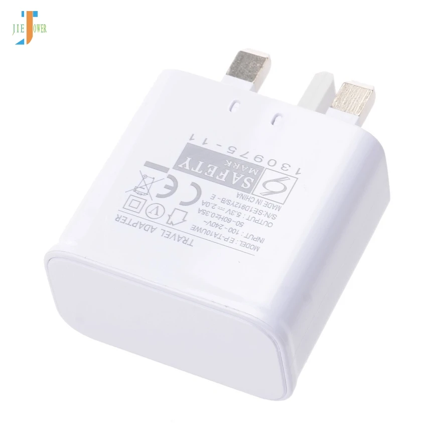 100 шт/лот зарядное устройство адаптер UK Plug 5V 2A AC Быстрая зарядка один usb-порт смартфон настенное зарядное устройство для samsung Galaxy NOTE4 S8