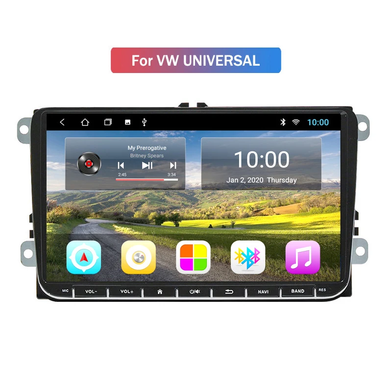 9 дюймовый для Volkswagen на борту DVD универсальная машина автомобиля Android GPS навигация