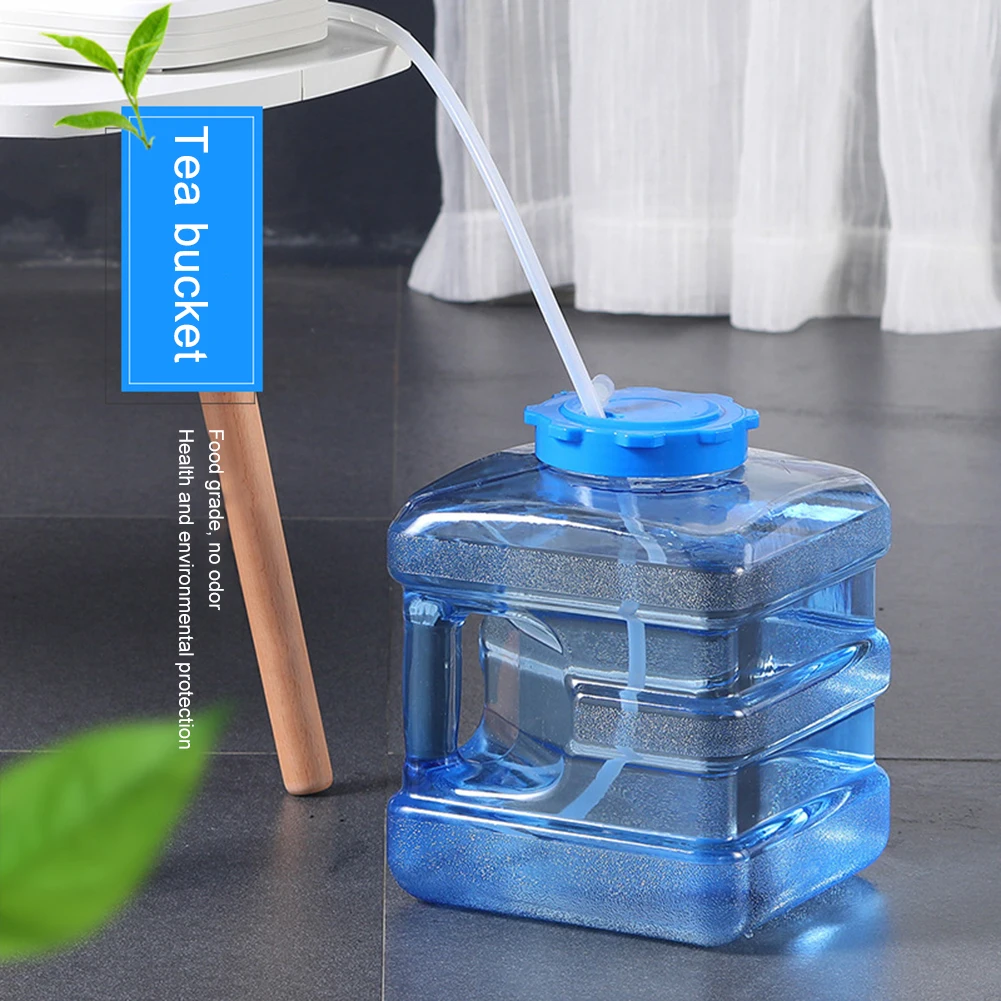 Wavian USA Pichet d'Eau en Plastique de 5 Gallons avec Bec Verseur Facile, Noir