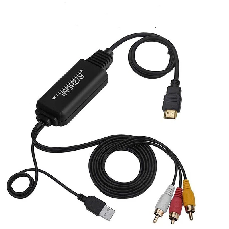 Композитный AV RCA конвертер HDMI аудио кабель 1,8 м 3-в-1 в выход для DVD STB HDTV
