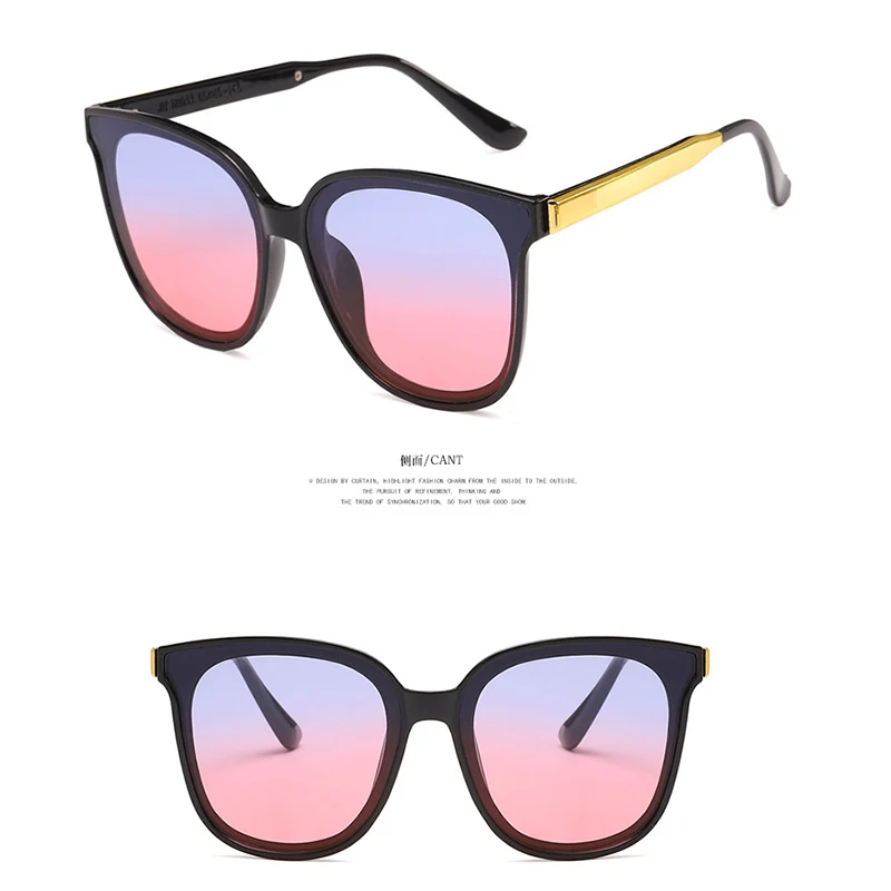 2021 Cat Eye Sunglasses Woman Brand Designer Big Frame Sun Glasses Female Cateye Shape Retro Rivet Black Mirror Oculos ray ban sunglasses women Sunglasses