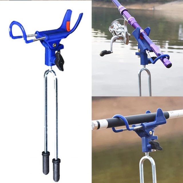 Adjustable Fishing Rod Rack Holder 360 Degrees Rotating Kayak Rail