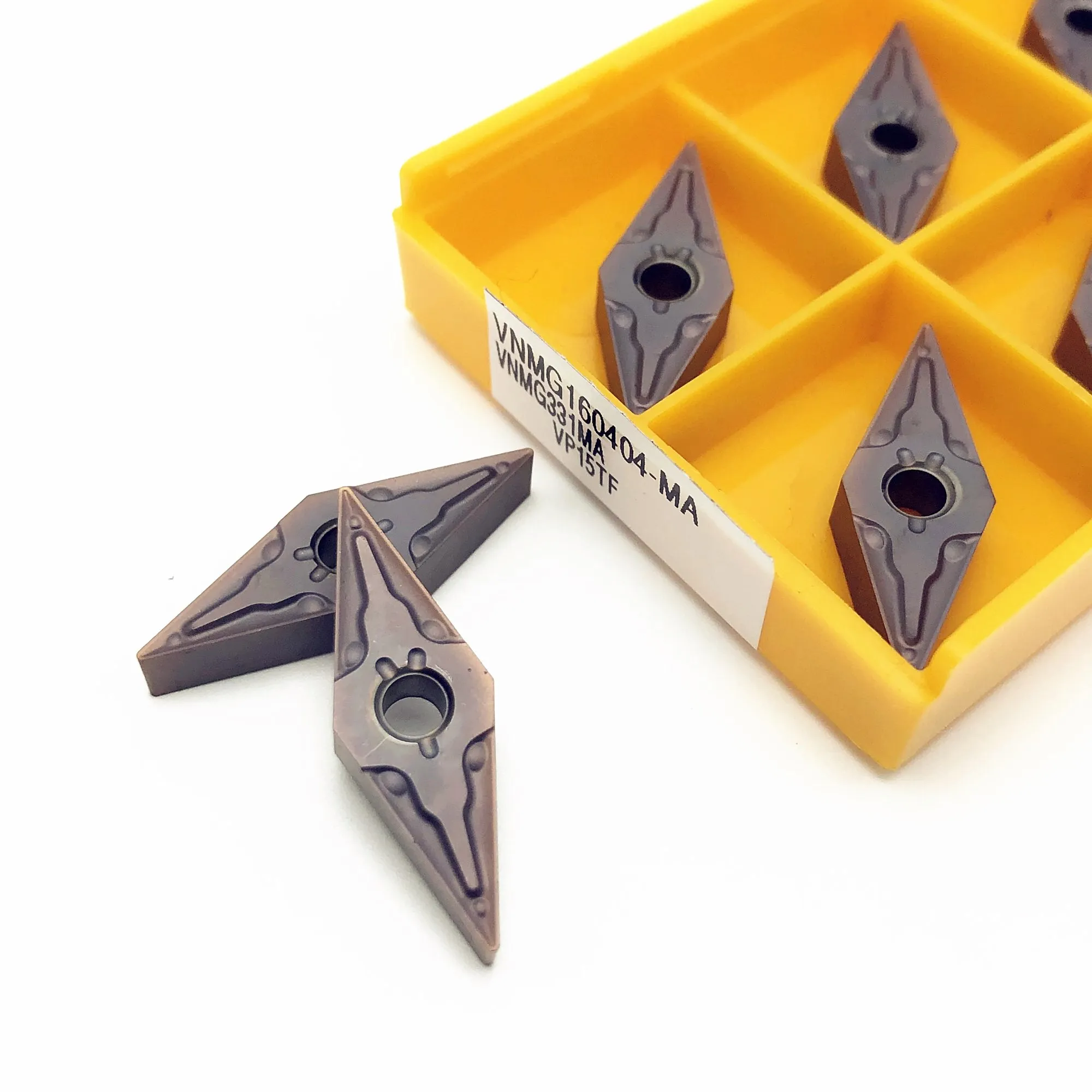 10P VBMT332//VBMT160408-MV LF6018 CNC Lathe Carbide Insert For stainless steel
