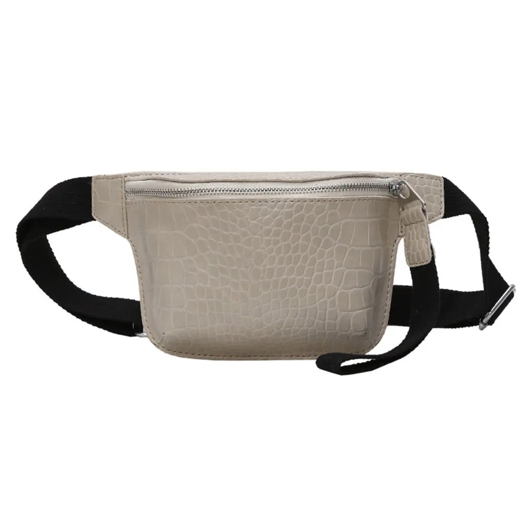 Women's waist bag crocodile leather belt multicolor chest bag fanny pack high quality handbag сумка на пояс поясная сумка#GEX