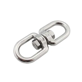 

304 Stainless Steel Eye To Eye Anchor Swivel 4mm 5mm 6mm 8mm 10mm Heavy Duty Stainless Steel Marine Anchor Chain Swivel