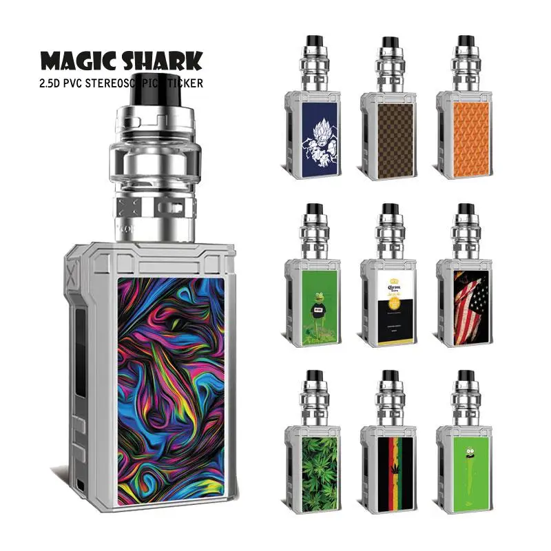 Чехол-футляр для вейпа Magic Shark ПВХ с флагом США драконом листом лягушкой клейкой