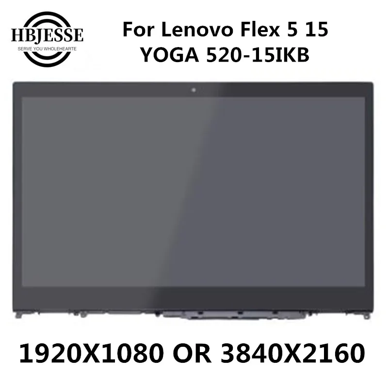 15 6 &quotЖК-дисплей сенсорный экран дигитайзер панель в сборе для Lenovo Flex 5 Yoga 520-15 YOGA