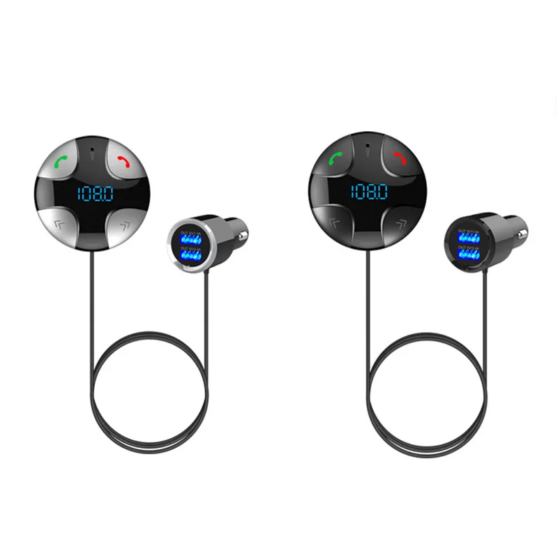 Универсальный Bluetooth 4,2 автомобильный mp3-плеер fm-передатчик громкой связи набор вызова двойной зарядное устройство usb автомобильный tf музыкальный проигрыватель