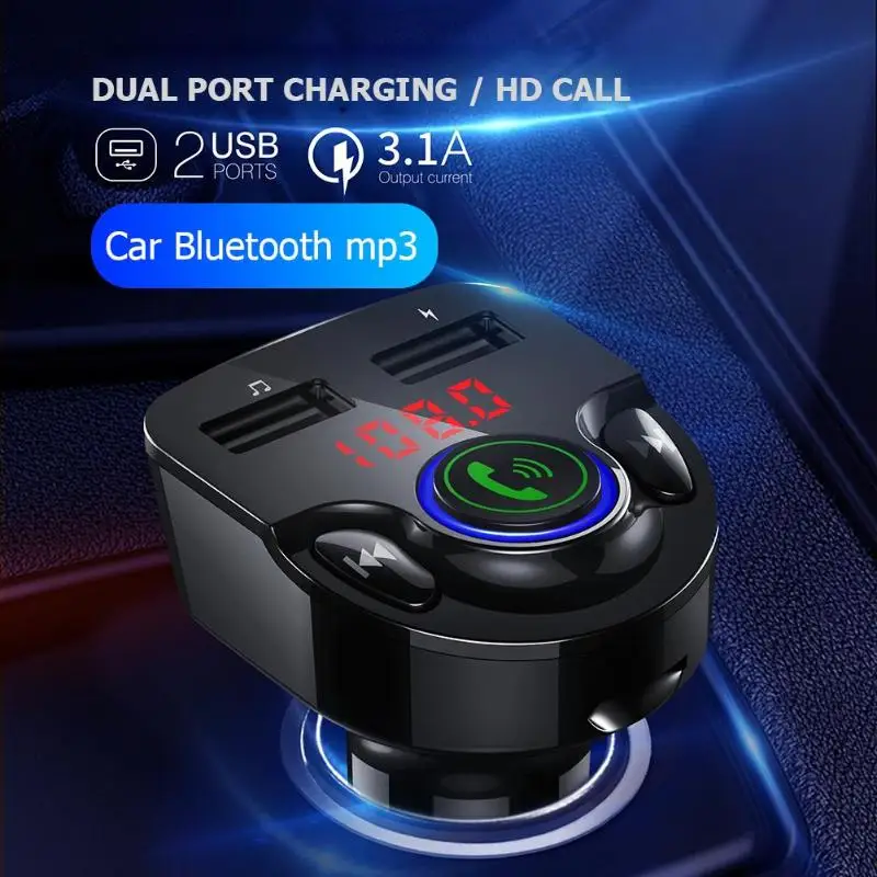 Новейший fm-передатчик Handsfree автомобильный комплект G32 Bluetooth 5,0 fm-передатчик модулятор Handsfree автомобильный комплект MP3 плеер 3.1A USB зарядное устройство