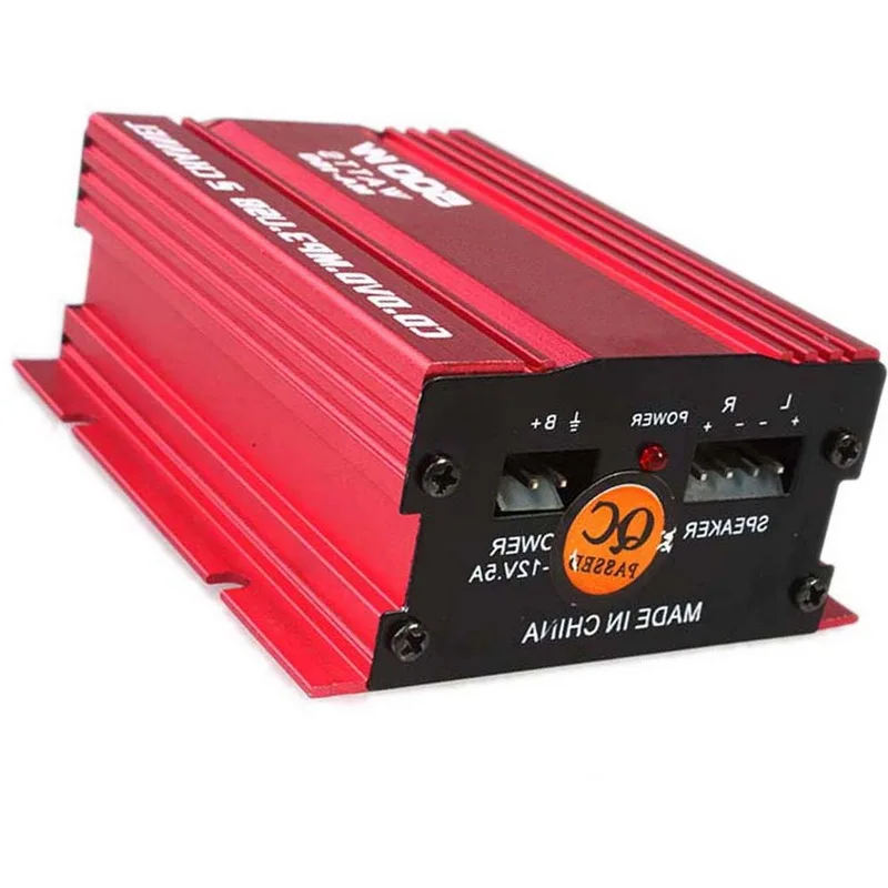 12V Мини стерео Мощность усилитель Универсальный Автомобильный CD DVD MP3 USB для мотоцикла Лодка Автомобильный 20WX2 Выход