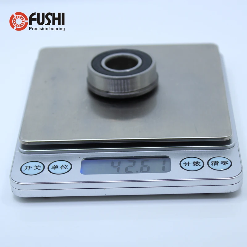 Miniature Ball Bearings Bicycle Ball Bearing Bike Headset Bearings Bicycle Wheel Hub Bearings Precision Ball Roller Wheel Bearings Roller Skate Bearings Ceramic Bearings Self Lubricating Spherical Plain Bearing F6202 F6202RS Bearing F6202-16-2RS 16*35*11 mm ( 4 PCS ) Flange Ball Bearings F6202-RS Garden Cart Wheel Bearing