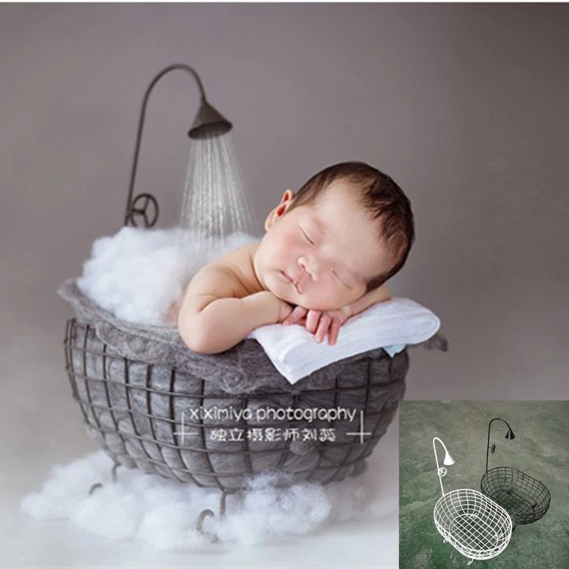 Newborn Photography Props Small Bathtub Prop Photo Shooting Infant
