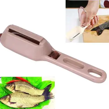 

1Pc Fish Skin Scraping Fish Scale Brush Graters Fast Remover Kitchen Gadgets stainlesstweezers kitchen accessorie