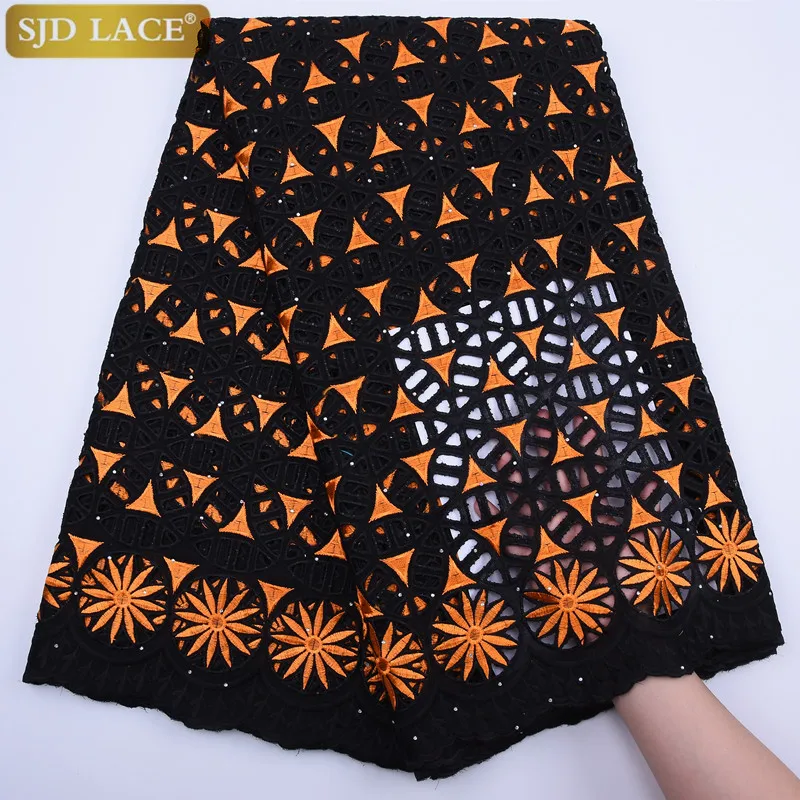 SJD LACE African Nigerian Cotton Lace Fabric 2020High Quality Swiss Voile In Switzerland Punch For Wedding Sew A1785 | Дом и сад