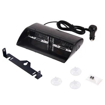 

Car Truck Emergency Flasher Dash Strobe Warning Light Day Running Flash Led Police Lights 1pc 16 LED 12V