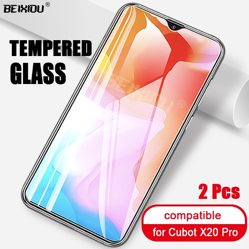 2 шт Полное закаленное стекло для Cubot X20 Pro защита экрана 2.5D 9h на профессиональная