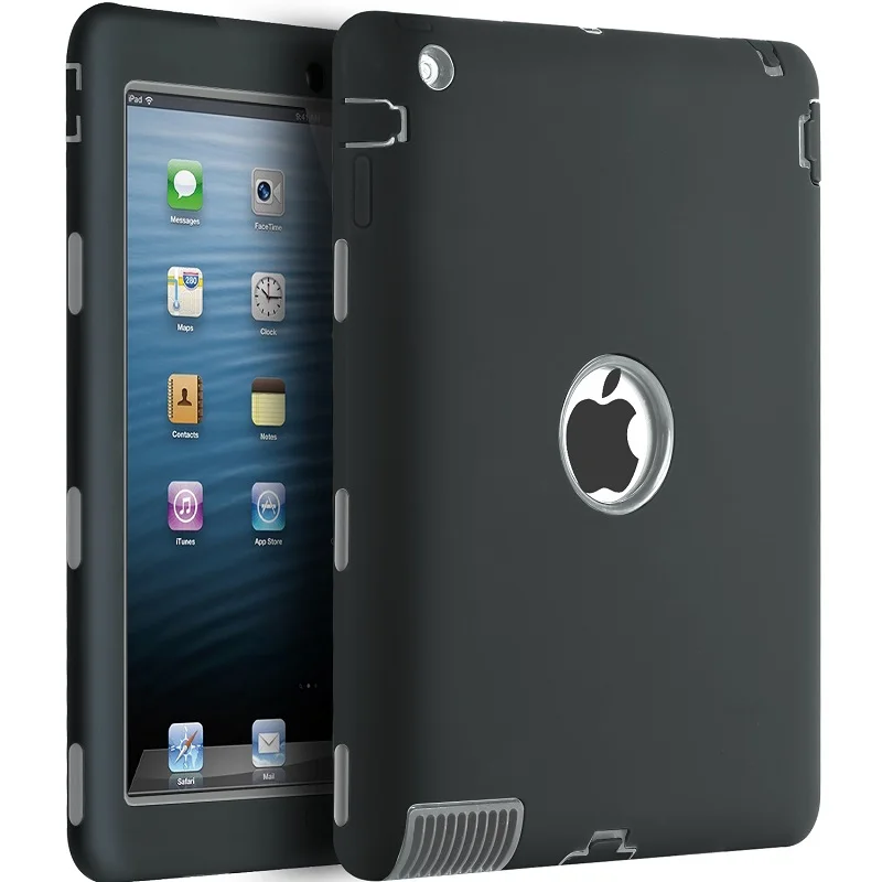 Крышка для iPad234 чехол Heavy Duty Прочный амортизирующий/ударопрочный гибридный трех