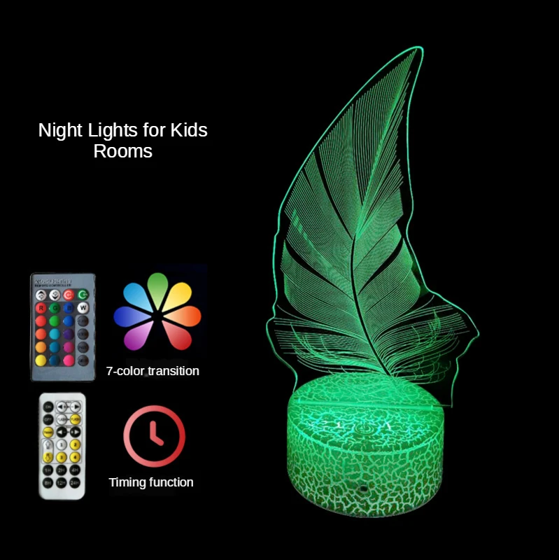 

Leaf Violin Lamp Night Light Pegasus 3D Led Lamps Night Light LED Night Light Decor Led Light Lamp Led Touch Light Child Lamp