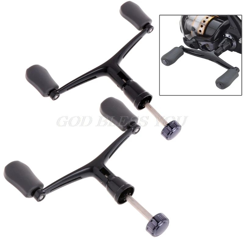 

Fishing Handle Reel Double Knob Replacement Spinning Accessories Aluminum Alloy