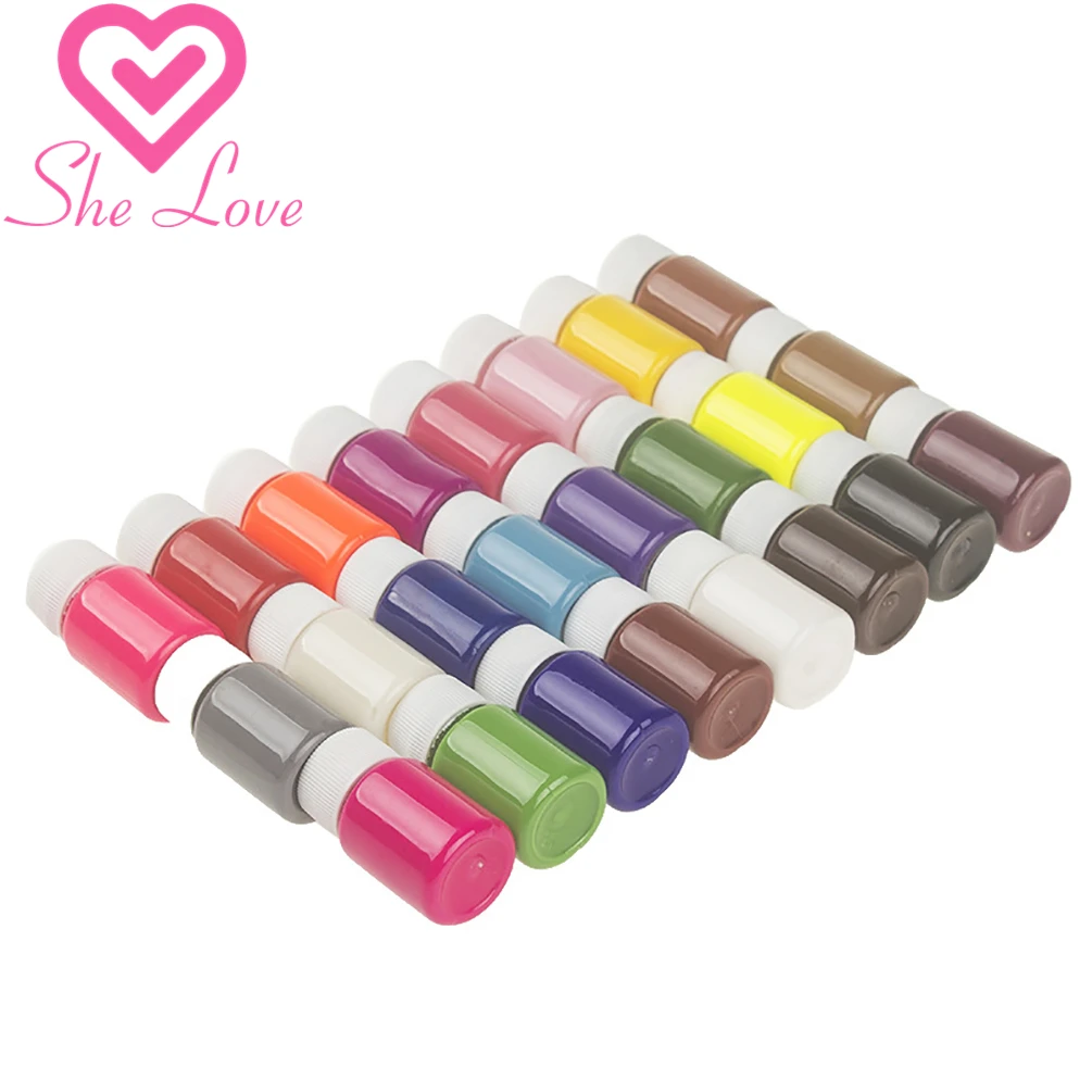 20ML Colors Leather Paint Set DIY Edge Oil Dye Professional Border Sealing Tools 24 | Дом и сад