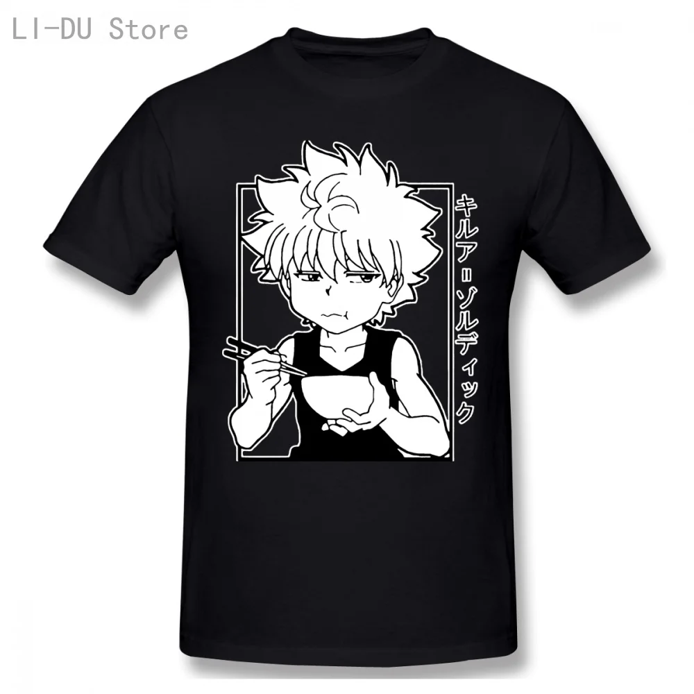 2020 футболка Hunter X Killua с коротким рукавом и принтом | Мужская одежда