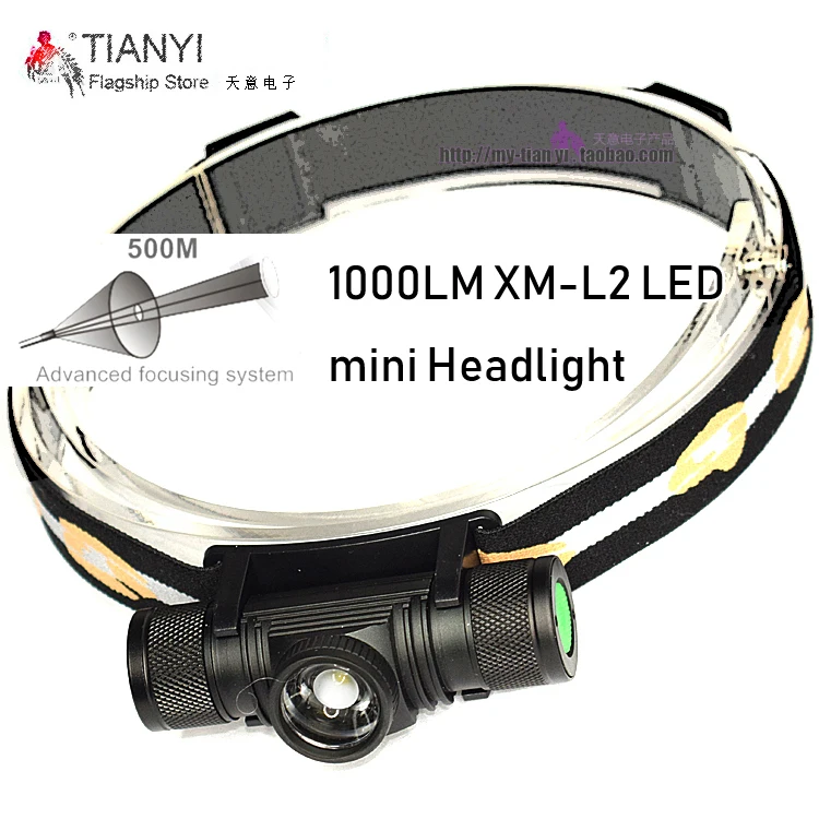 Activefire D20 2000lumens XPG LED Headlight 4-Mode Zoom Headlamp Rechargesble Head Torch Fishing Camping Flashlight - Испускаемый цвет: Without battery