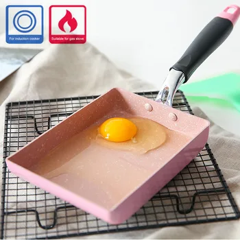 

Rectangle Kitchen Anti Scald Thickened Mini Easy Clean Gas Cooker Pot Eggs Pancake Non Stick Tamagoyaki Omelette Frying Pan