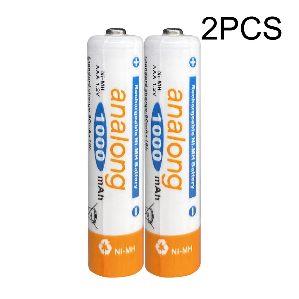 2PCS AAA Battery 2~ 16 шт Новинка AAA 1000mah батарея AAA аккумуляторная батарея Ni-MH 3A 1,2 V aaa батарея для часов, мышей, компьютеров, игрушек - Цвет: 2PCS AAA Battery