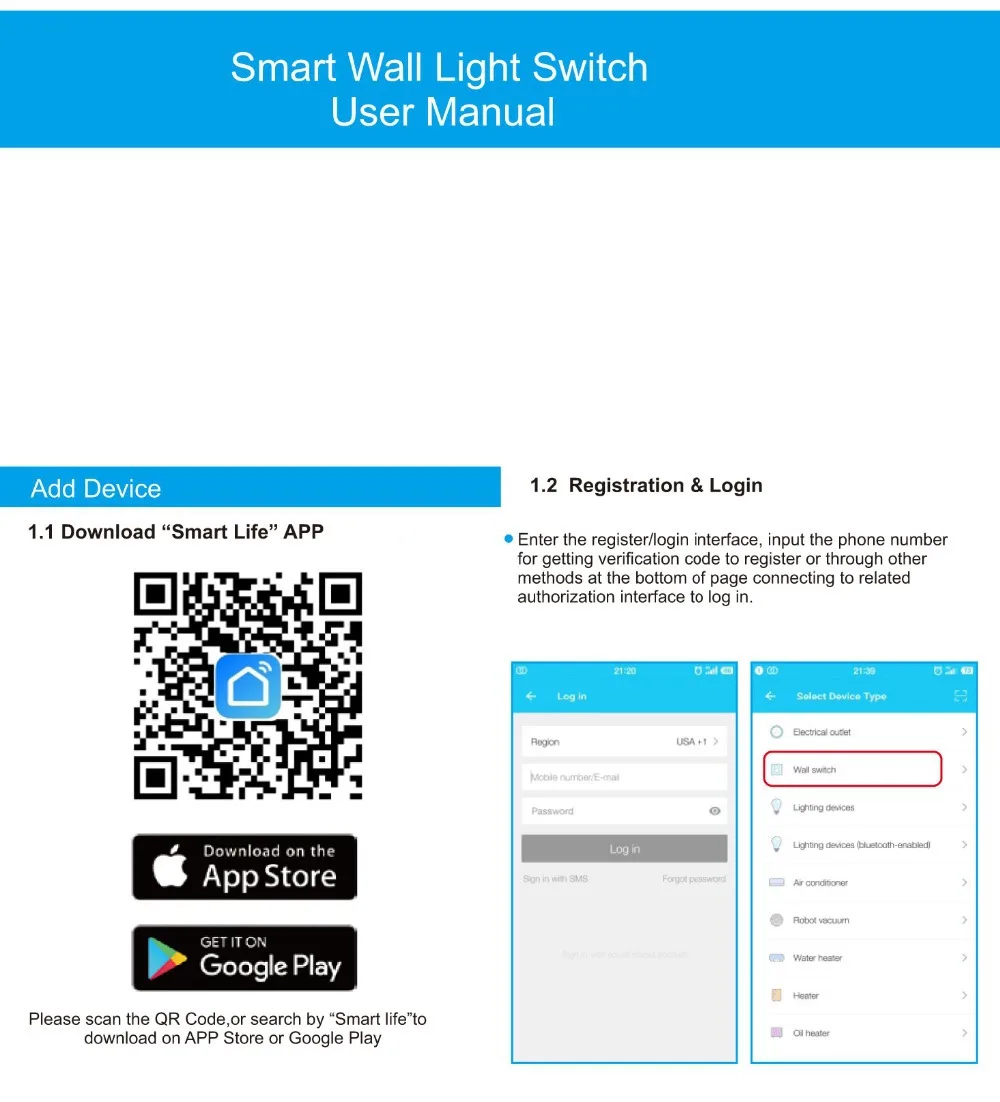 Tuya Smart Touch Switch Intelligence WiFi управление Светодиодный светильник EU/UK standard