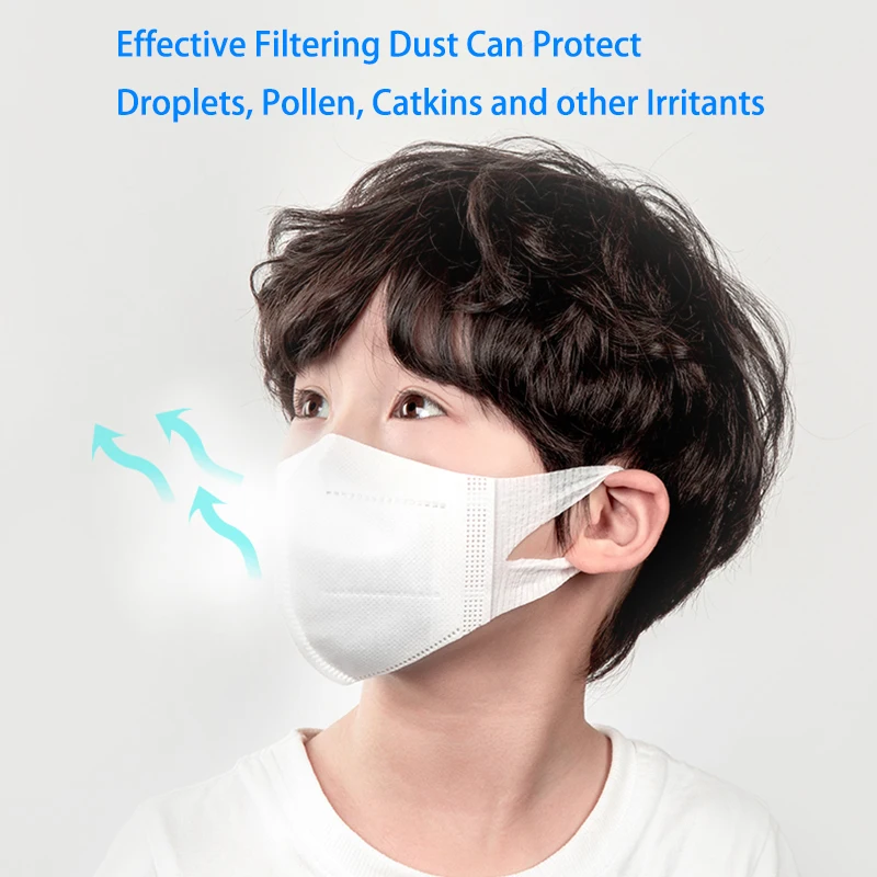 

10-50pcs Disposable Earloop Masks Child Children Adult Elastic Earloop Filter Respirator 3 Layer Breathable Non-woven Pk Ffp3