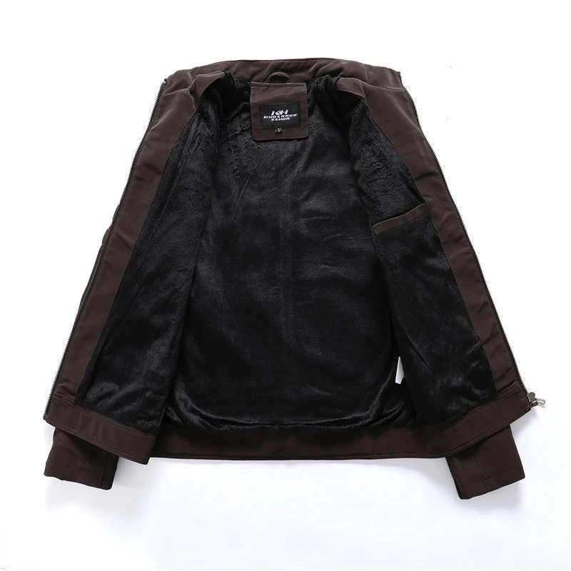 2019-Autumn-Mens-Casual-Leather-Jacket-Winter-Inner-Fleece-Cargo-Coat-PU-Leather-Waterproof-Zip-Sleeve (3)