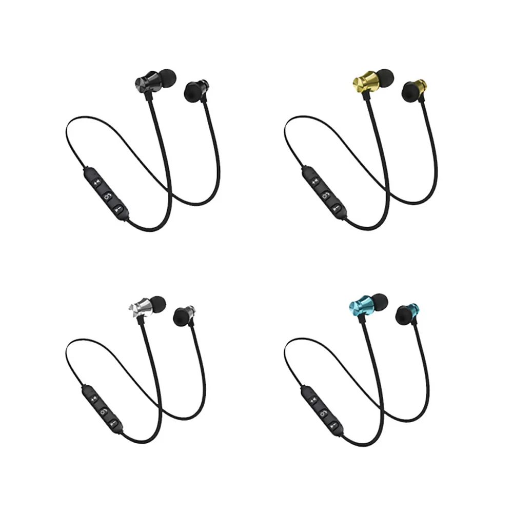 Магнитные беспроводные Bluetooth наушники, музыкальная гарнитура, шейные спортивные наушники с микрофоном для iPhone, samsung, Xiaomi