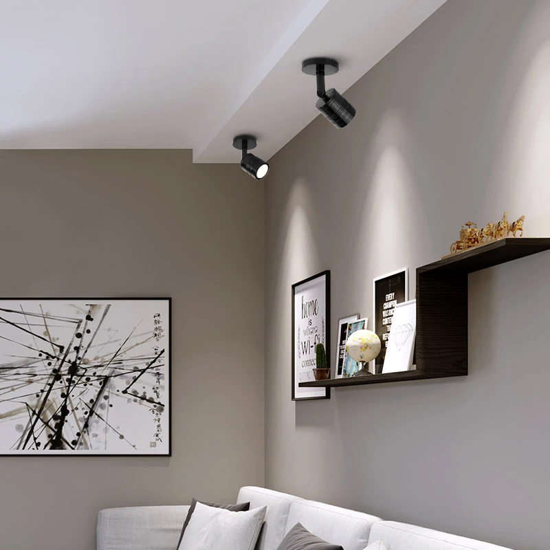 Светодиодный точечный светильник 7 Вт COB 12 В переменного тока 230 В|lighting match sound