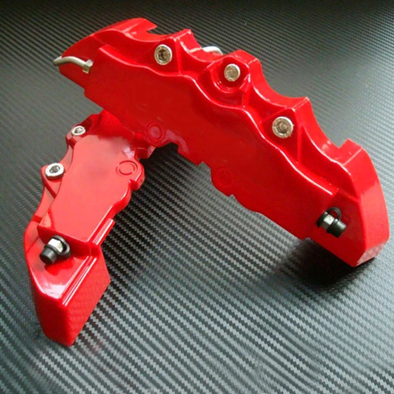 Universal Car Caliper Cover 3D Disc Brake Caliper Cover Medium Disc Brake Clamp Cap Kit Car Decor Supplies Wheel Accessories