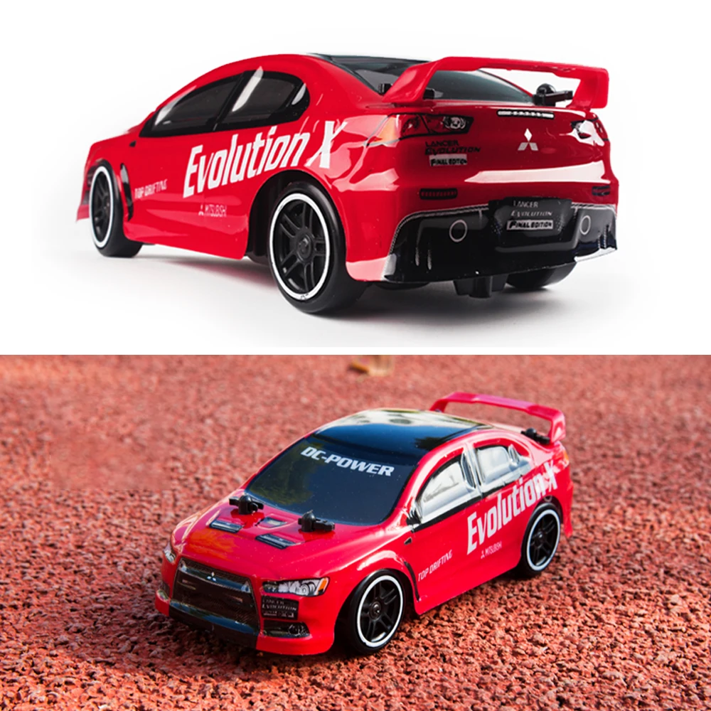 1/24 2,4G 4WD RC Дрифт Автомобиль Спорт RC гоночный автомобиль дистанционное управление игрушка подарок на день рождения для ребенка мальчика - Цвет: Красный