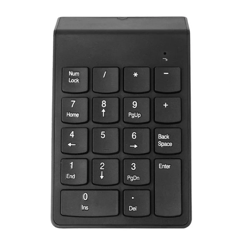 Портативная мини беспроводная клавиатура с 18 клавишами 2,4 ГГц, цифровая клавиатура для ноутбука или ПК