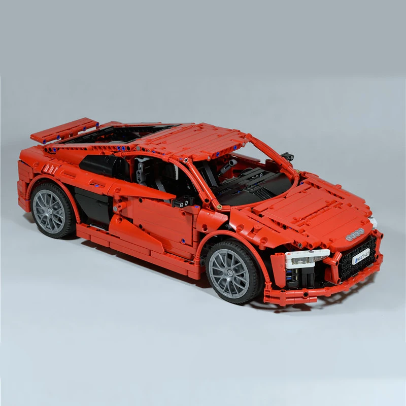 

2019 Technic Series Audi Super Sports Car R8 Technic MOCs 4463 Model kits Building Blocks Bricks diy Toys gifts Fit legoinglys
