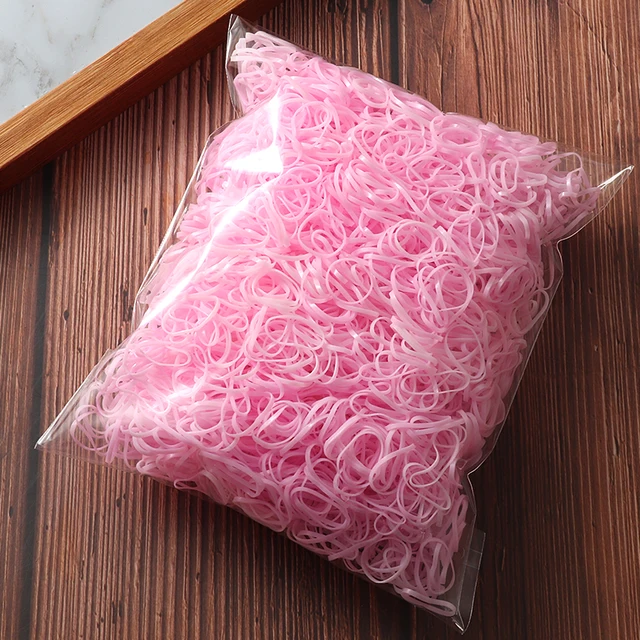 2000pcs Girls Hair Bands Hair Accessories Nylon Rubber Band Elastic Headband Children Ponytail Gum Holder Bands Kids Ornaments opp bag-16