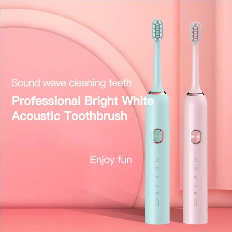 New Ultrasonic Automatic Electric Toothbrush Rechargeable Ultrasonic Washable Electronic Whitening Waterproof Teeth Brush New Ultrasonic Automatic Electric Toothbrush Rechargeable Ultrasonic Washable Electronic Whitening Waterproof Teeth Brush