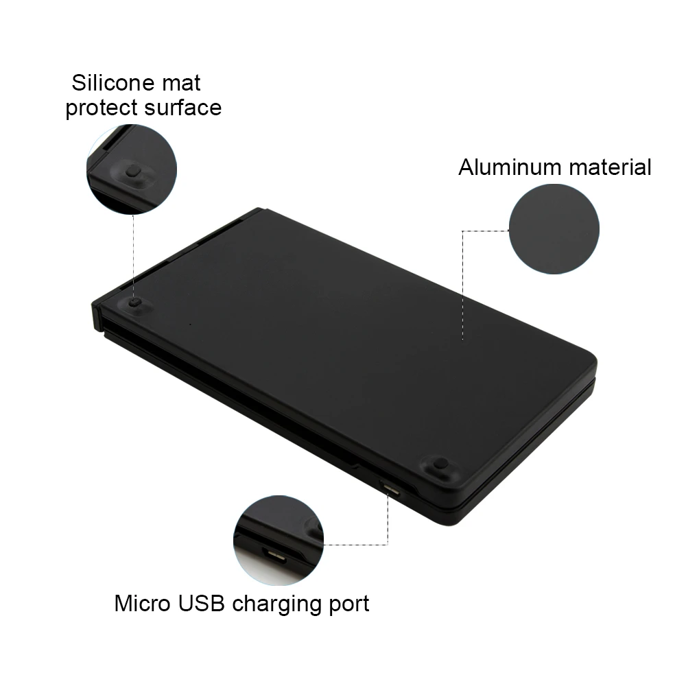 Bluetooth игровая клавиатура Беспроводная складная компьютерная портативная мини 66