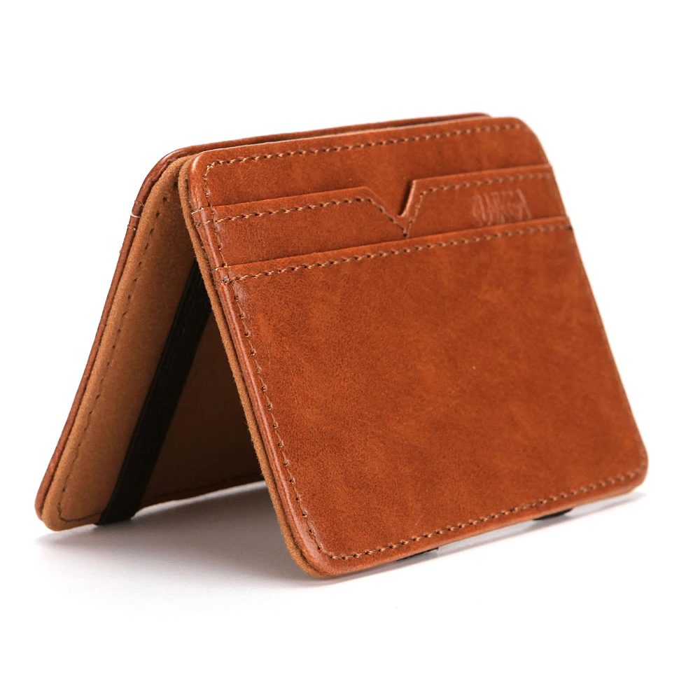 CUIKCA Креативный дизайн минималистичный мужской бумажник из синтетической кожи с карманом для монет на