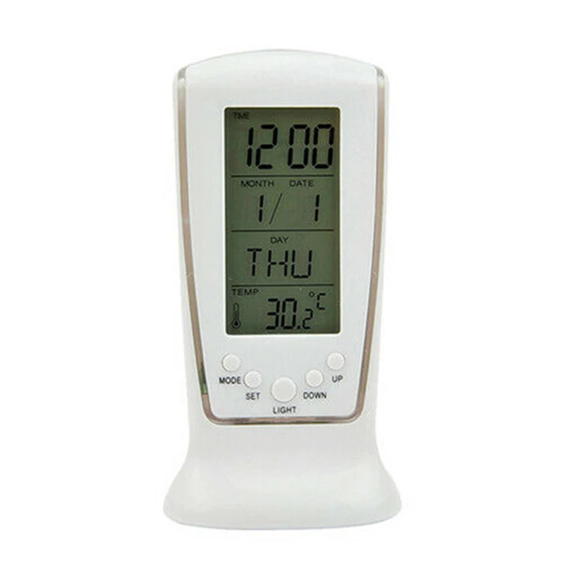 СВЕТОДИОДНЫЙ цифровой Настольный Будильник-часы ночник термометр Displayer ND998