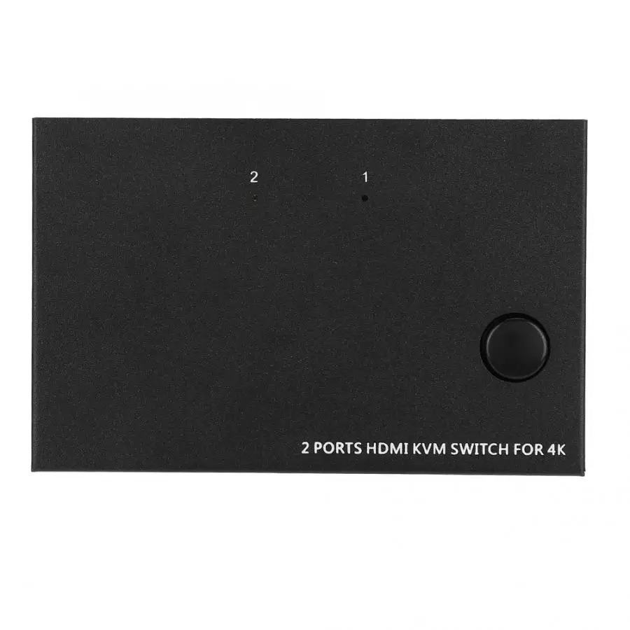 AM-KM201 2-в-1-выход HDMI KVM переключатель двойной монитор удлинитель двойной молнии сплиттер 3840*2160 30 Гц KVM переключатель