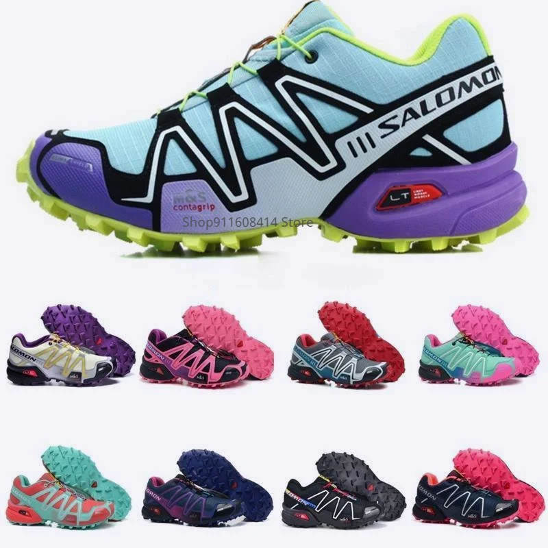 Соломоновы Острова Скорость Крест 3 CS III Для женщин дышащие кроссовки Salomones Zapatillas