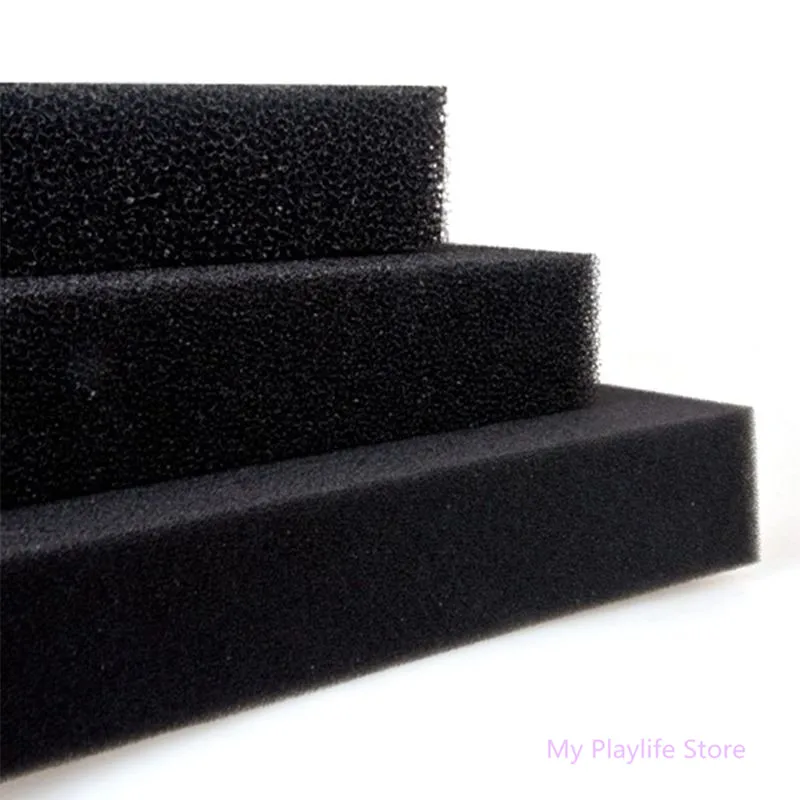 50*50*5 см/100*100*5 см водный био-губчатый фильтр Медиа-Pad Cut-to-fit пена черная для аквариума аквариум C42