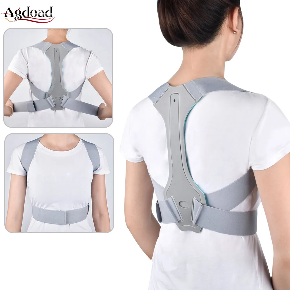 

Back Posture Corrector Adjustable Size Pain Relief Support Spine Waist Straps Correction Silver Belt For Men women