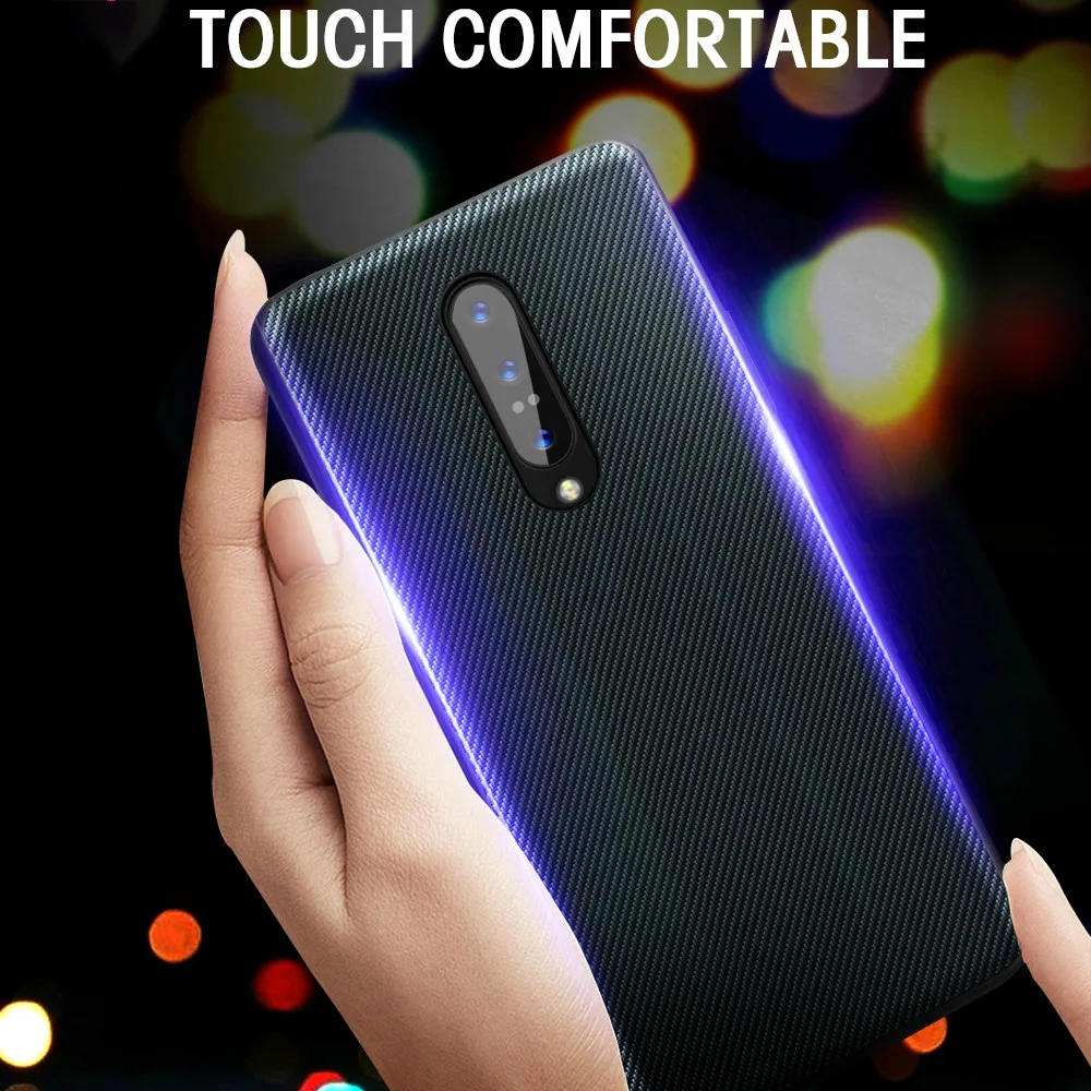 Для Oneplus 7T чехол Высокое качество Текстура углерода кожа задняя крышка для Oneplus 7T Pro 6T 6 5T 5 полный защитный противоударный чехол