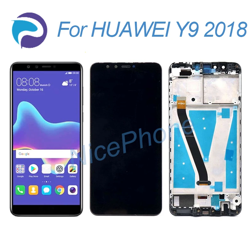 Y9 2018 LCD screen 2160*1080 touch digitizer display assembly replacement FLA-AL10/AL00/LX/LX2/LX3/AL20 LDN-AL00 | Мобильные